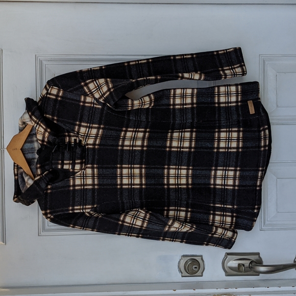 Jackets & Blazers - Powder River Outfitters women's plaid fleece pullover jacket